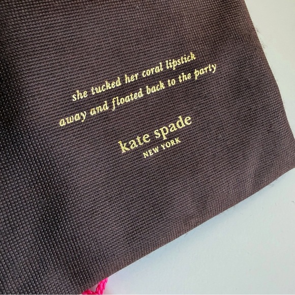Kate Spade Chocoate Brown Accessories Shoes Purse Medium Dust Bag 19 x 17 - Picture 2 of 8
